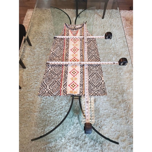 THML Womens Multicolor Polyester Round Neck Sleeveless Knee Length Dress Size S - Picture 7 of 10